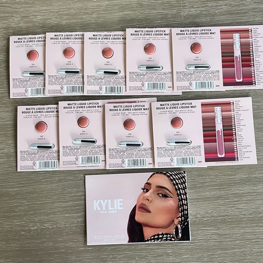 10 Pack Kylie Cosmetics Matte Liquid Lipstick - 300 Koko K Neutral Lip Sample